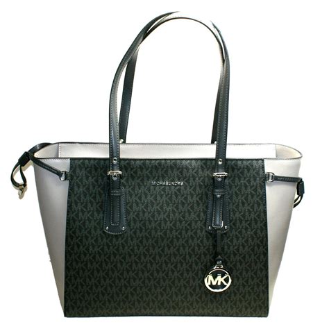 michael kors black and gray purse|Michael Kors grey shoulder bag.